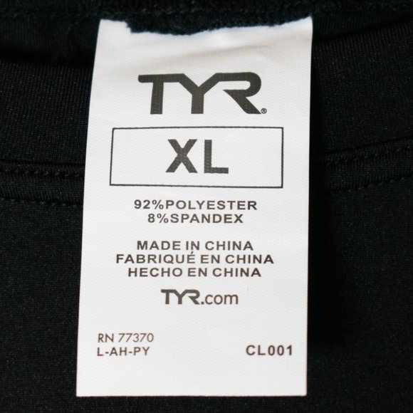 TYR Water Polo Black Men's Rashguard T-shirt - Picture 6 of 9